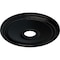 Ekena Millwork Diane Ceiling Medallion (Fits Canopies up to 5 3/8"), 18"OD x 3 5/8"ID x 1 1/8"P, Jet Black CM18DIBLF - alternate 4